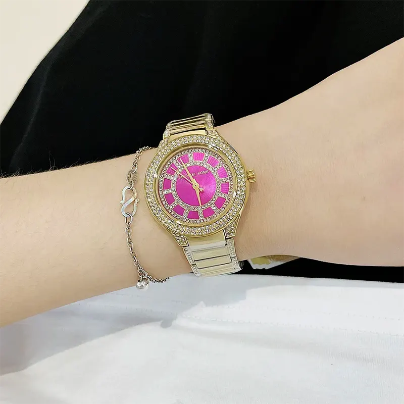 Michael Kors Mini Kerry Fuchsia Dial Ladies Watch- MK3442